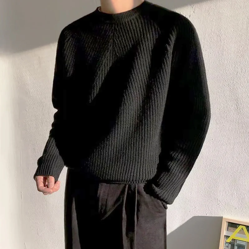 Herren Gemütlicher Strickpullover mit feinem Rippenmuster Drune