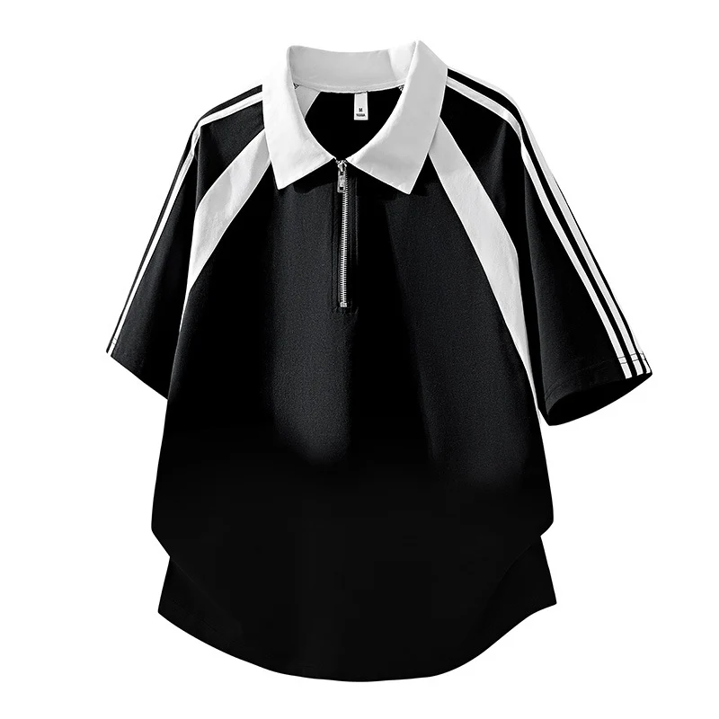 Herren Sportliches Poloshirt mit Reißverschluss