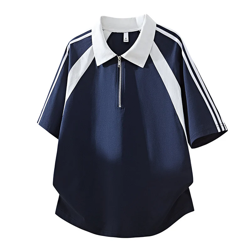 Herren Sportliches Poloshirt mit Reißverschluss