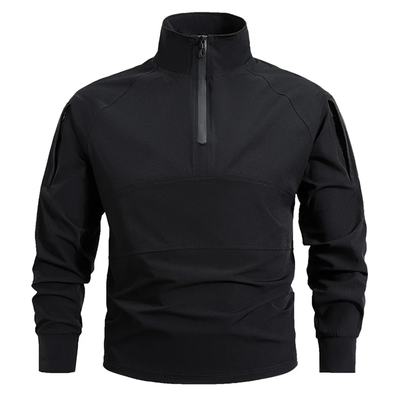 Herren Sportliche Funktionsjacke mit halbem Reißverschluss