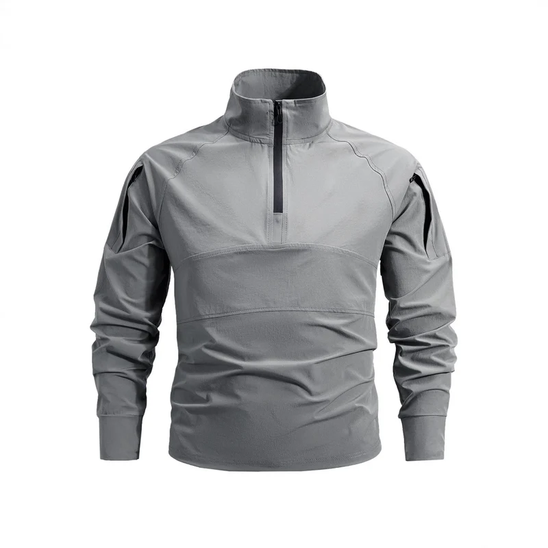 Herren Sportliche Funktionsjacke mit halbem Reißverschluss