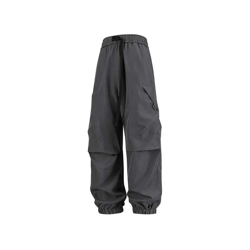 Herren Utility-Jogger-Cargohose mit elastischem Tunnelzugbund, großen Klappentaschen und gerippten Bündchen Drune