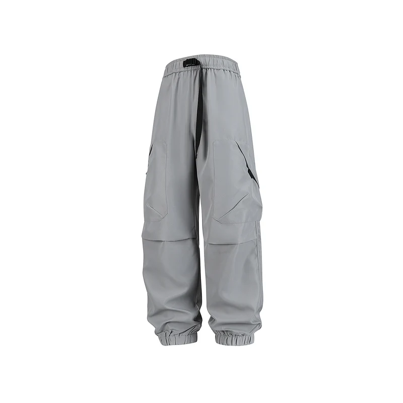 Herren Utility-Jogger-Cargohose mit elastischem Tunnelzugbund, großen Klappentaschen und gerippten Bündchen Drune
