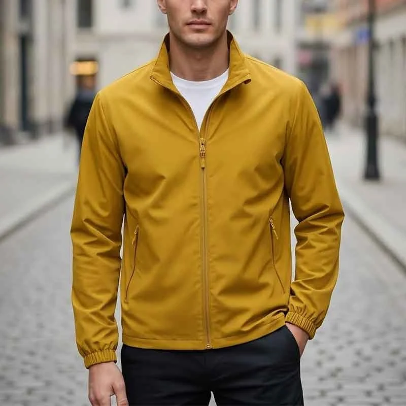Herren Atmungsaktive Übergangsjacke mit praktischem Stehkragen Drune