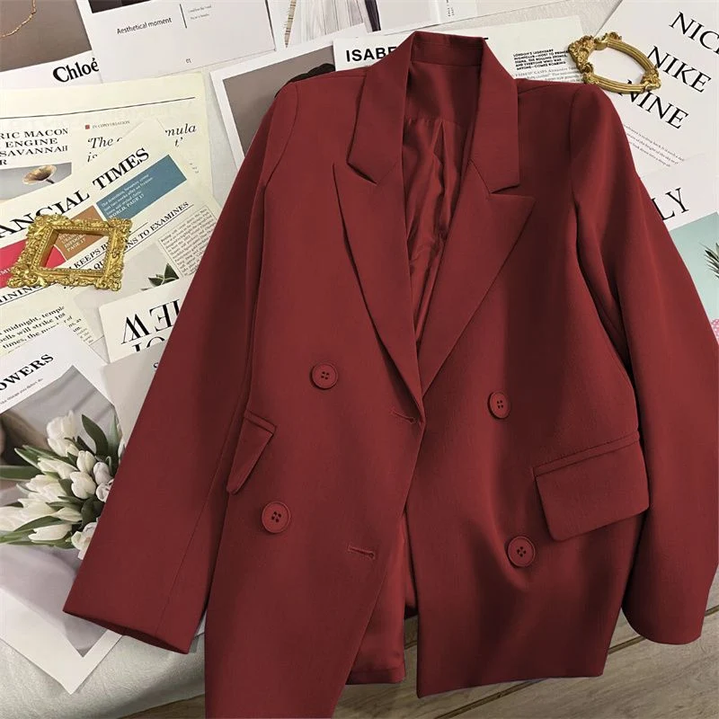 Damen Zweireihiger Blazer mit elegantem Schnitt Drune