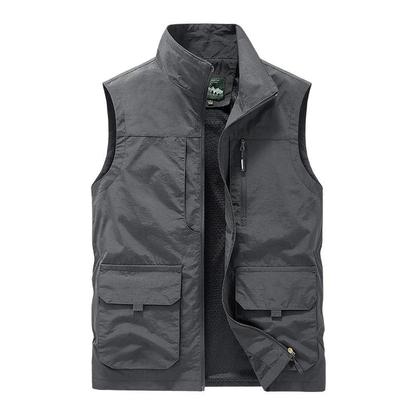 Herren leichte Utility-Weste mit Meshfutter und Multifachtaschen Drune