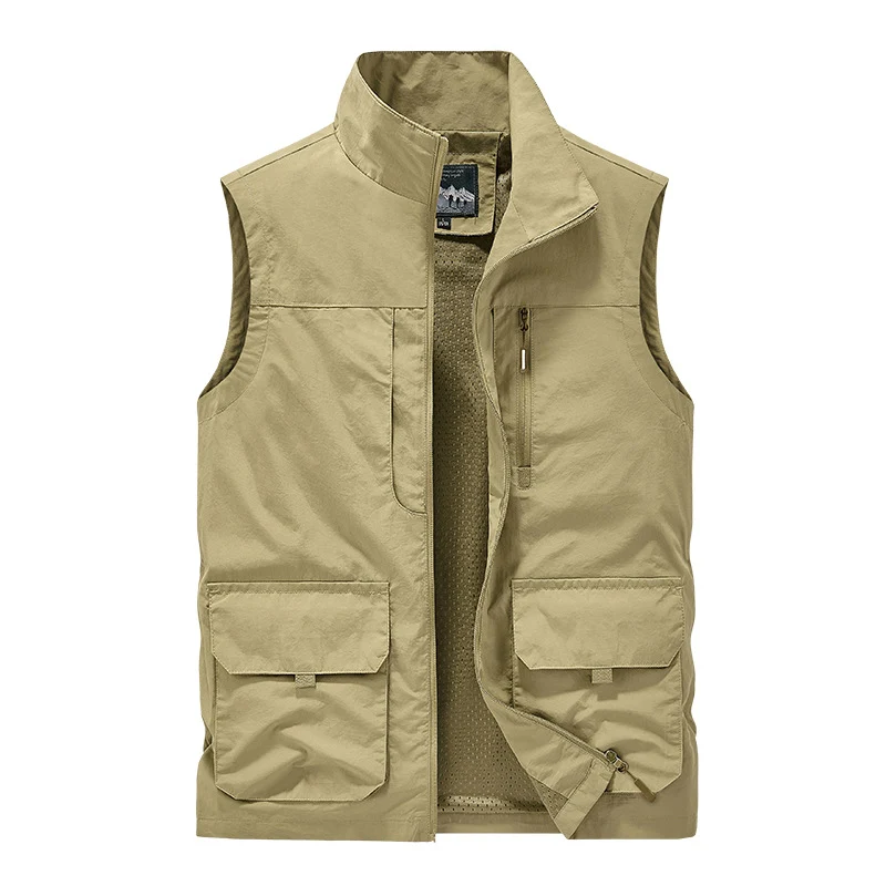 Herren leichte Utility-Weste mit Meshfutter und Multifachtaschen Drune