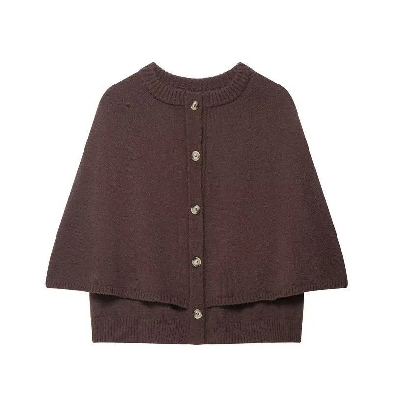 Damen modischer Umhangpullover Drune