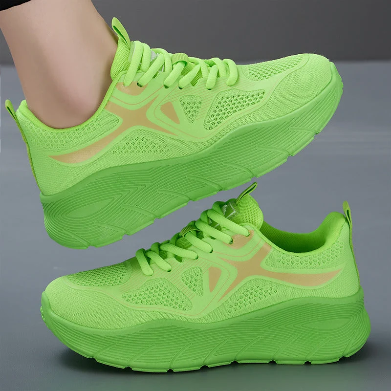 Damen Sportliche Leichtgewicht Laufschuhe mit atmungsaktivem Mesh Drune