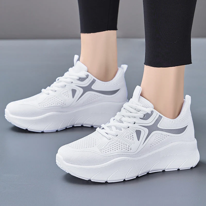 Damen Sportliche Leichtgewicht Laufschuhe mit atmungsaktivem Mesh Drune