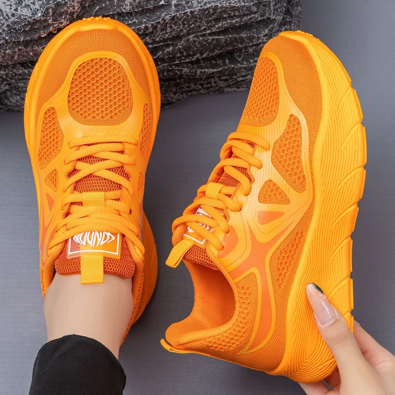 Damen Sportliche Leichtgewicht Laufschuhe mit atmungsaktivem Mesh Drune