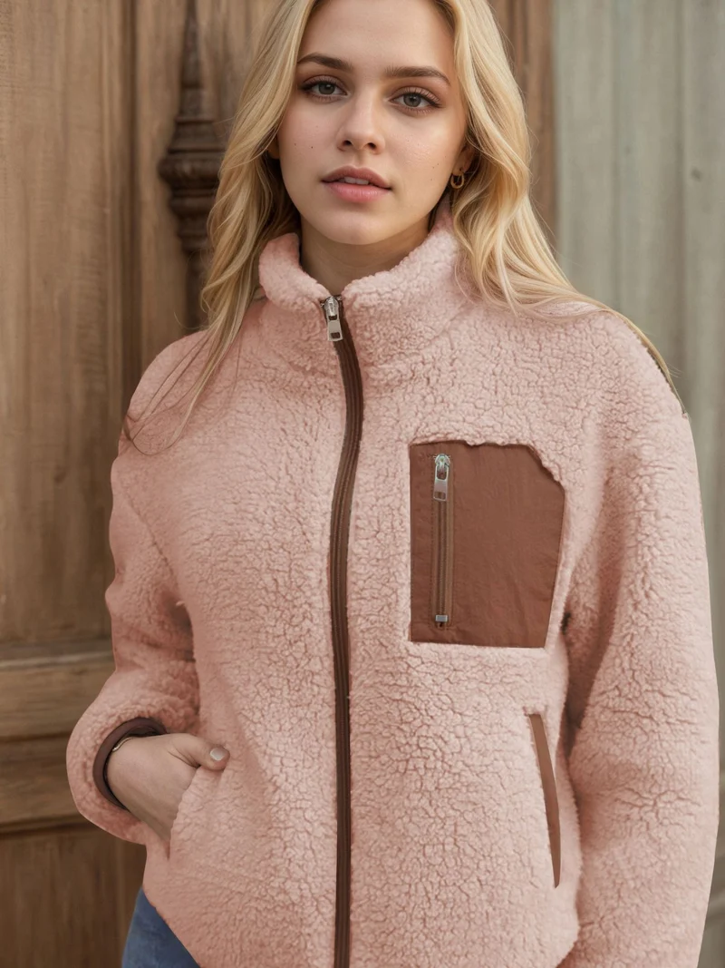 Damen kuscheliger Outdoor-Fleece-Jacke Drune