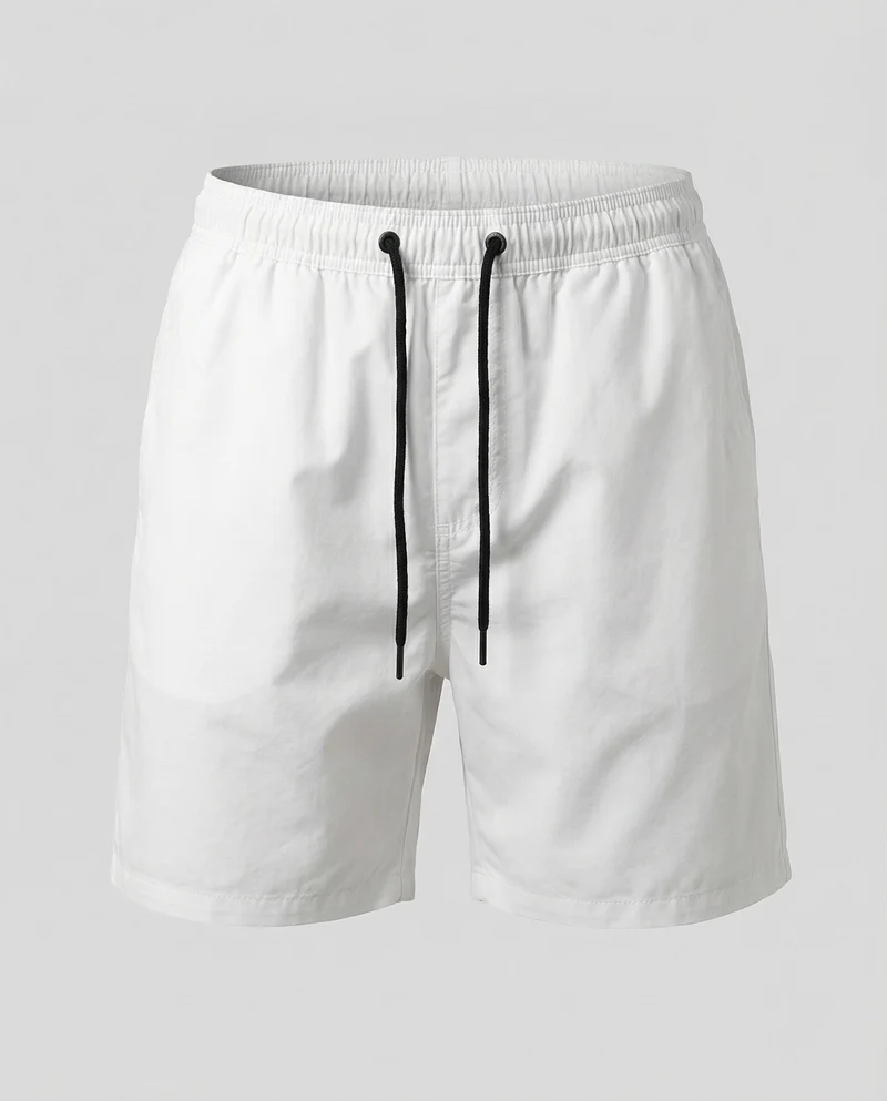 Herren Badeshorts Leicht Elastikbund Kordelzug