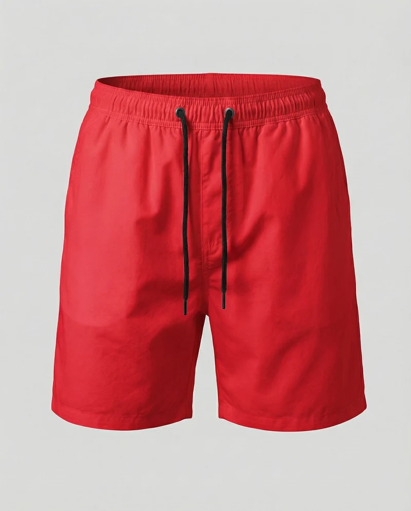 Herren Badeshorts Leicht Elastikbund Kordelzug
