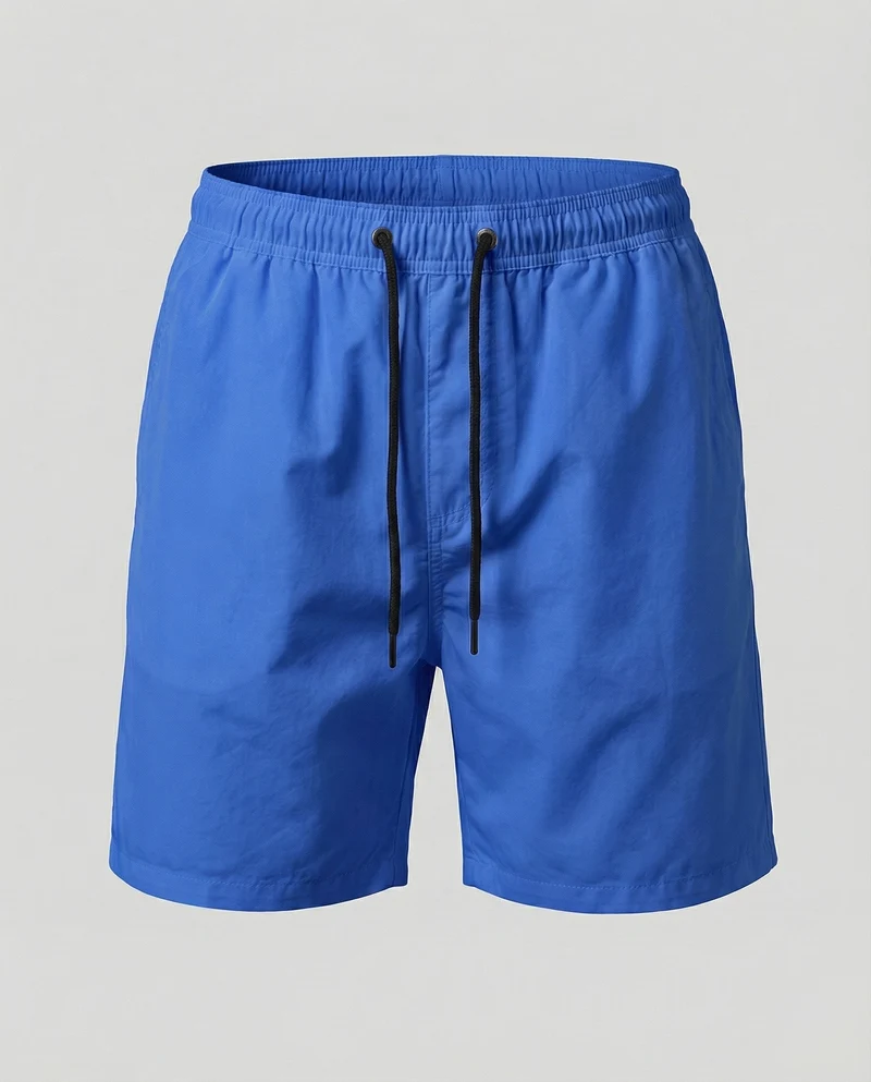 Herren Badeshorts Leicht Elastikbund Kordelzug