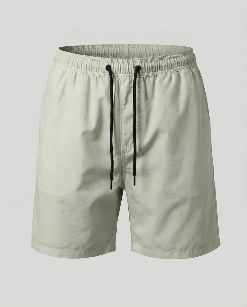 Herren Badeshorts Leicht Elastikbund Kordelzug