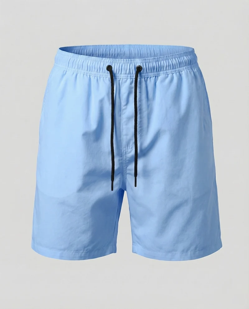 Herren Badeshorts Leicht Elastikbund Kordelzug
