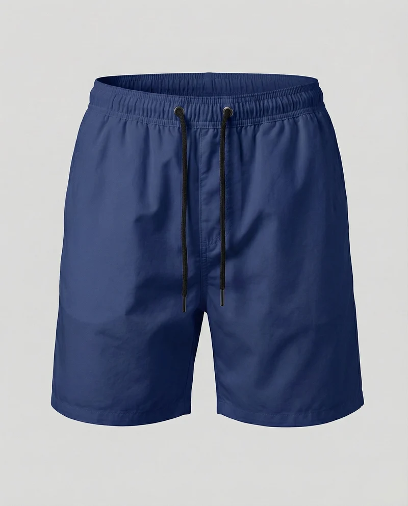 Herren Badeshorts Leicht Elastikbund Kordelzug