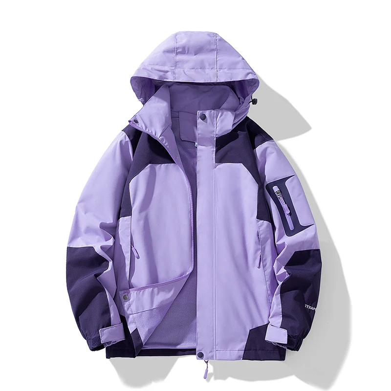 Herren Technische Outdoor-Softshelljacke mit Kapuze, Ärmeltasche und Mesh-Futter Drune