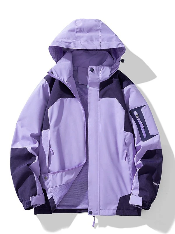 Herren Technische Outdoor-Softshelljacke mit Kapuze, Ärmeltasche und Mesh-Futter Drune