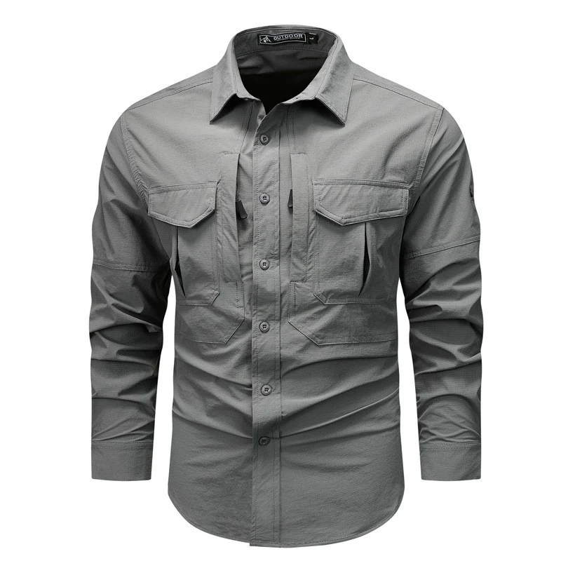 Herren Outdoor-Funktionshemd mit praktischen Taschen