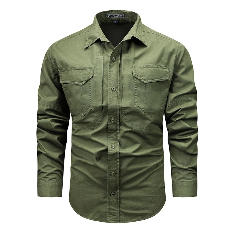 Herren Multifunktionales Outdoor-Hemd mit praktischen Taschen