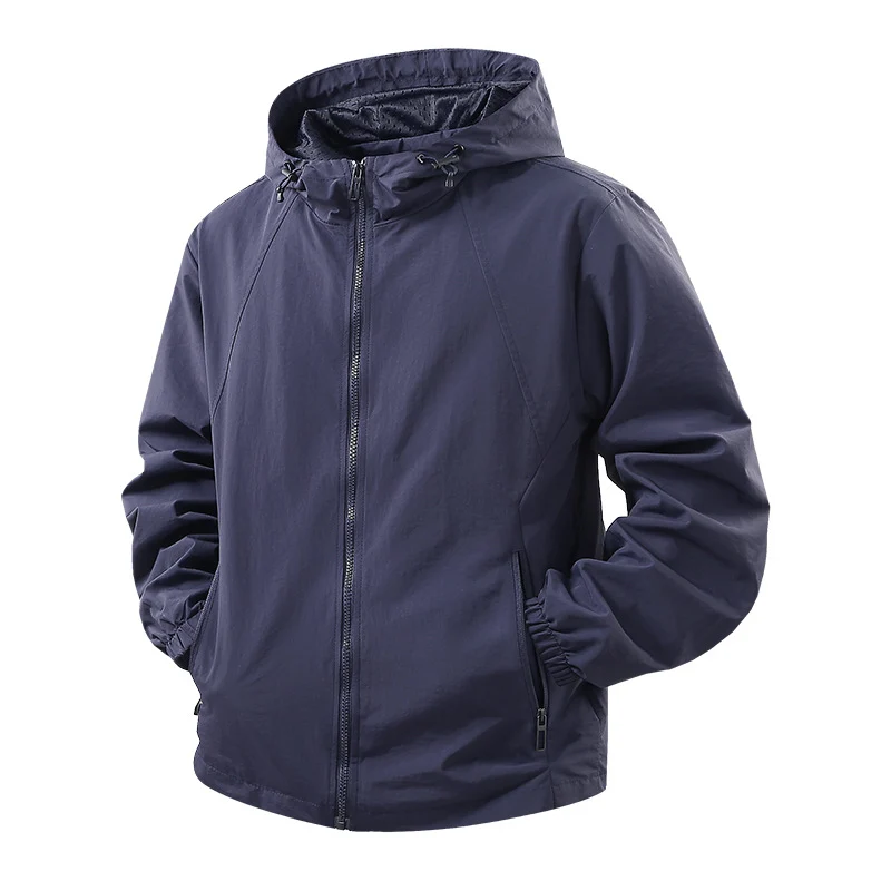 Herren Leichte Outdoor-Jacke mit Kapuze