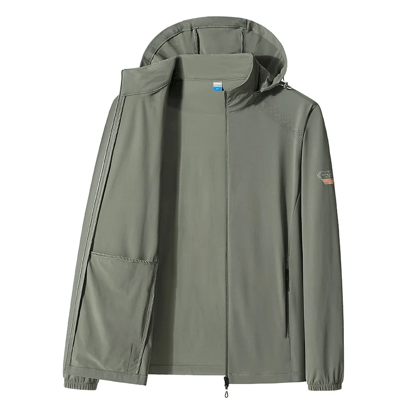 Herren Leichte Funktionsjacke mit Kapuze