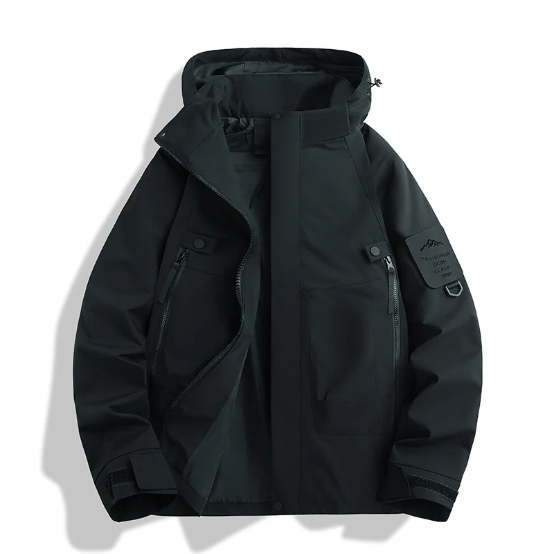 Herren Funktionsjacke mit verstellbarer Kapuze