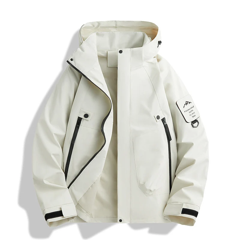 Herren Funktionsjacke mit verstellbarer Kapuze