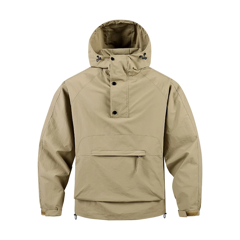 Herren Funktionale Outdoor-Jacke mit hohem Kragen