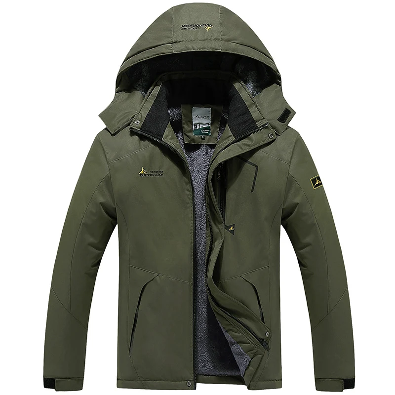 Herren Modulare Thermo-Outdoorjacke mit Teddyfleece und abnehmbarer Kapuze Drune