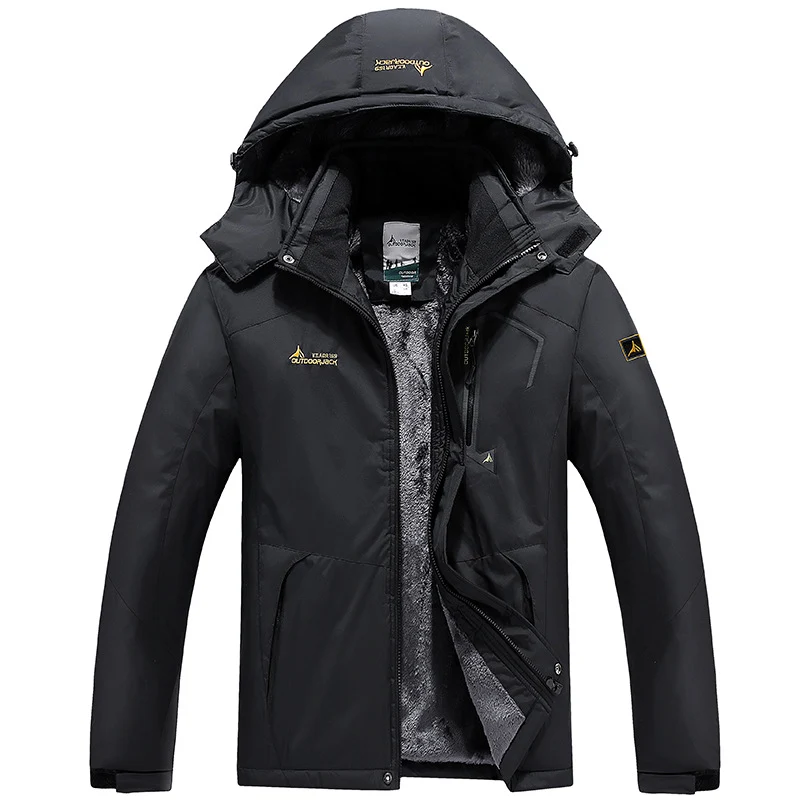Herren Modulare Thermo-Outdoorjacke mit Teddyfleece und abnehmbarer Kapuze Drune