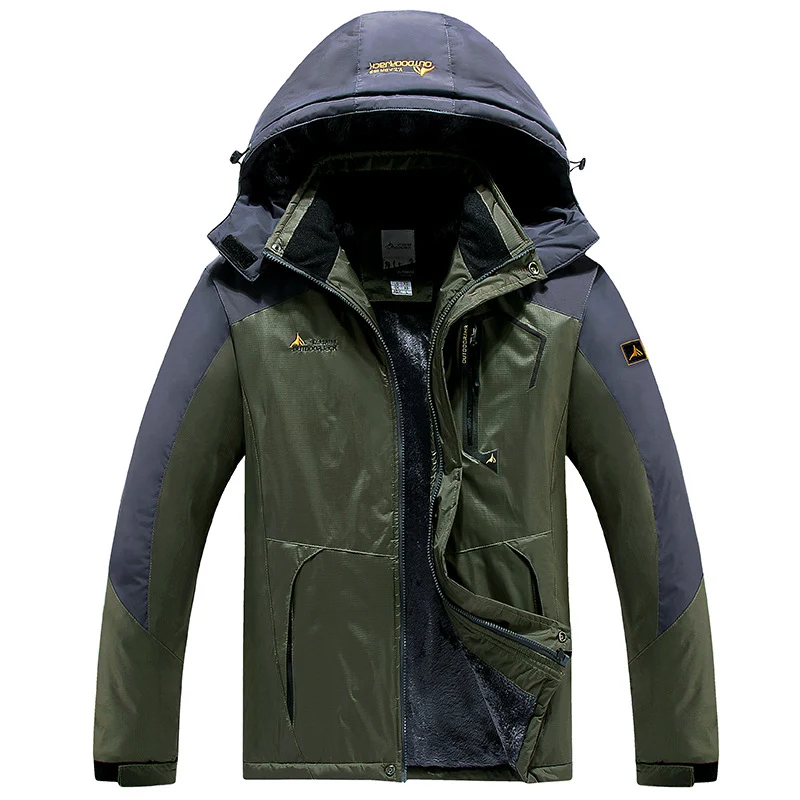 Herren Modulare Thermo-Outdoorjacke mit Teddyfleece und abnehmbarer Kapuze Drune
