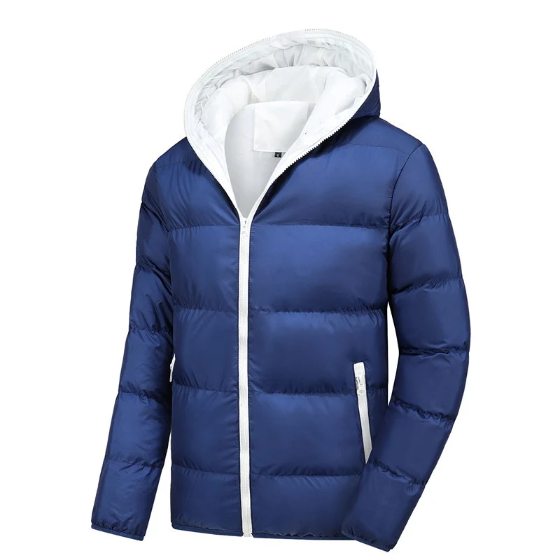 Herren Leichte Steppjacke mit Kapuze, Thermoisolierung und winddichter Außenhülle Drune