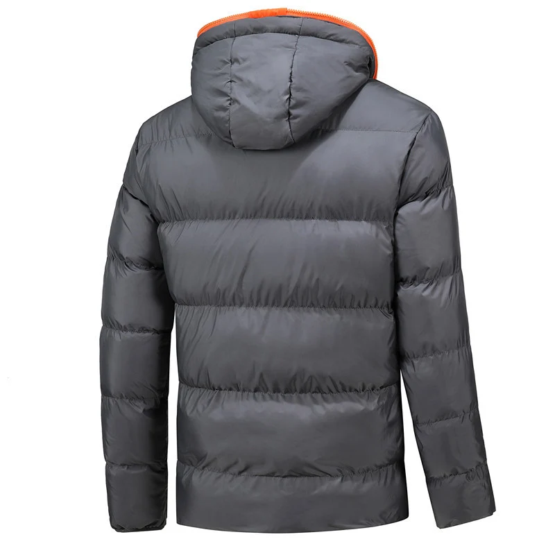 Herren Leichte Steppjacke mit Kapuze, Thermoisolierung und winddichter Außenhülle Drune