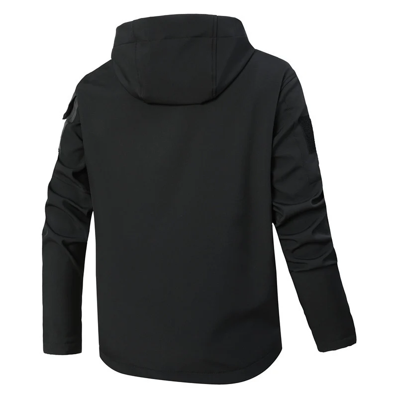 Herren funktionale Softshell-Jacke mit Fleece-Innenfutter und Kapuze Drune