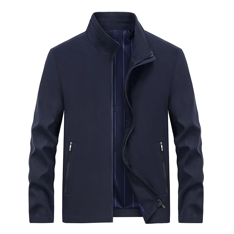 Herren Urbaner Softshell-Übergangsblouson mit Stehkragen, verdecktem Reißverschluss & feinem Innenfutter Drune