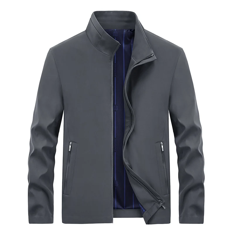 Herren Urbaner Softshell-Übergangsblouson mit Stehkragen, verdecktem Reißverschluss & feinem Innenfutter Drune