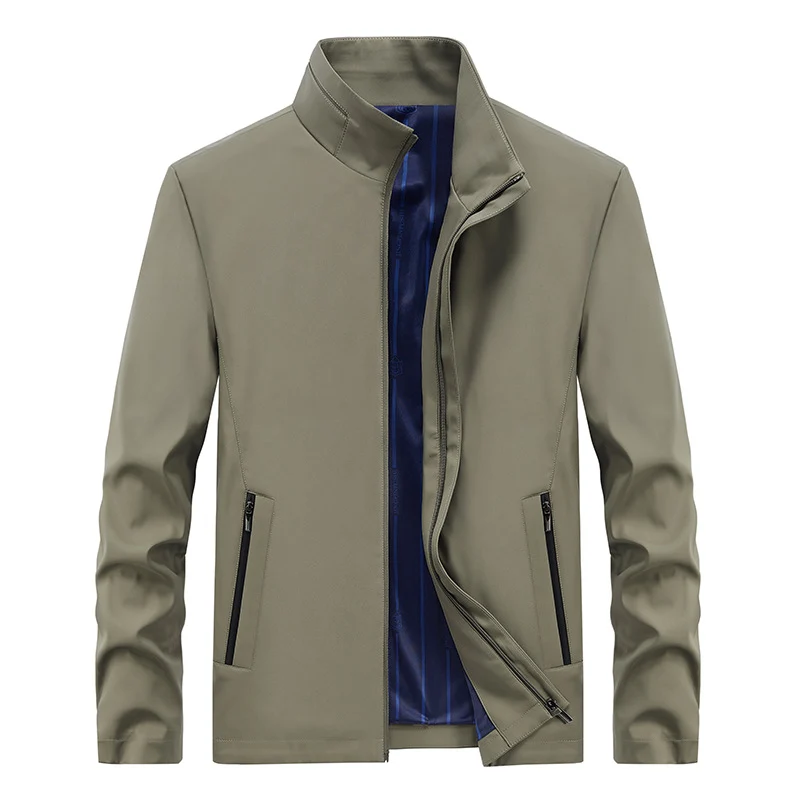 Herren Urbaner Softshell-Übergangsblouson mit Stehkragen, verdecktem Reißverschluss & feinem Innenfutter Drune