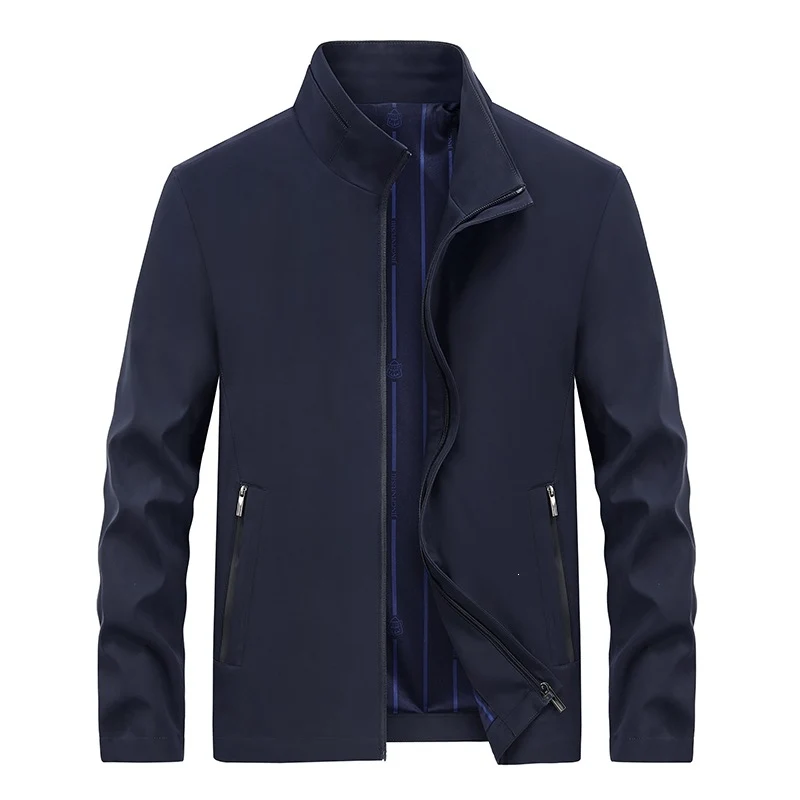 Herren Urbaner Softshell-Übergangsblouson mit Stehkragen, verdecktem Reißverschluss & feinem Innenfutter Drune