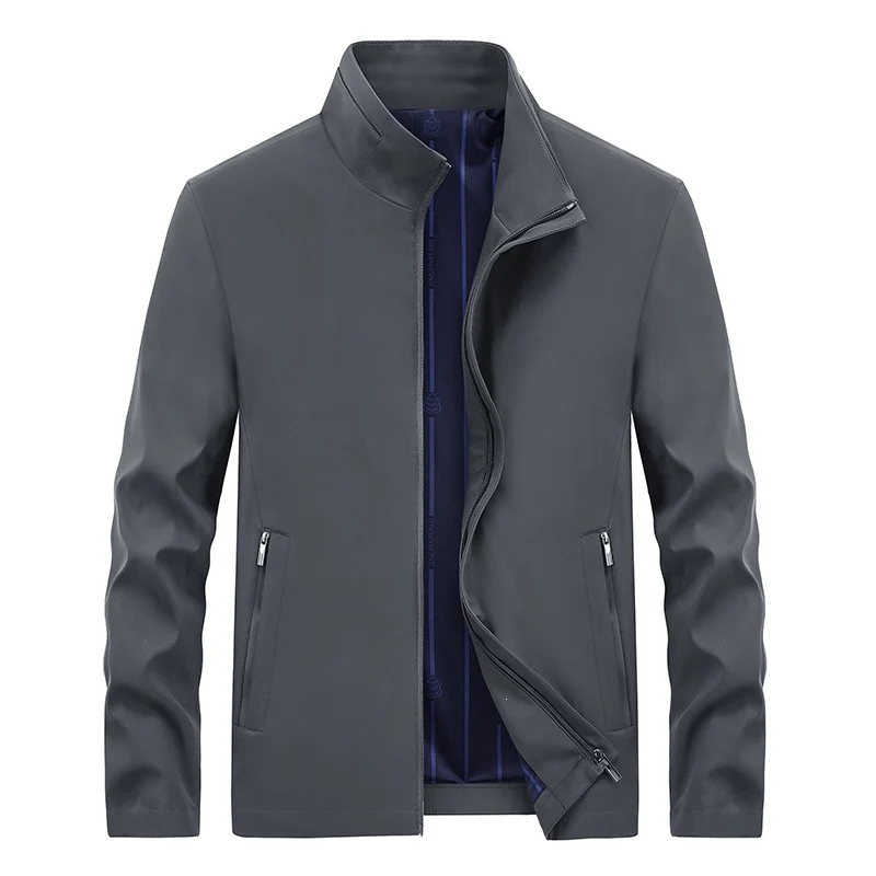 Herren Urbaner Softshell-Übergangsblouson mit Stehkragen, verdecktem Reißverschluss & feinem Innenfutter Drune