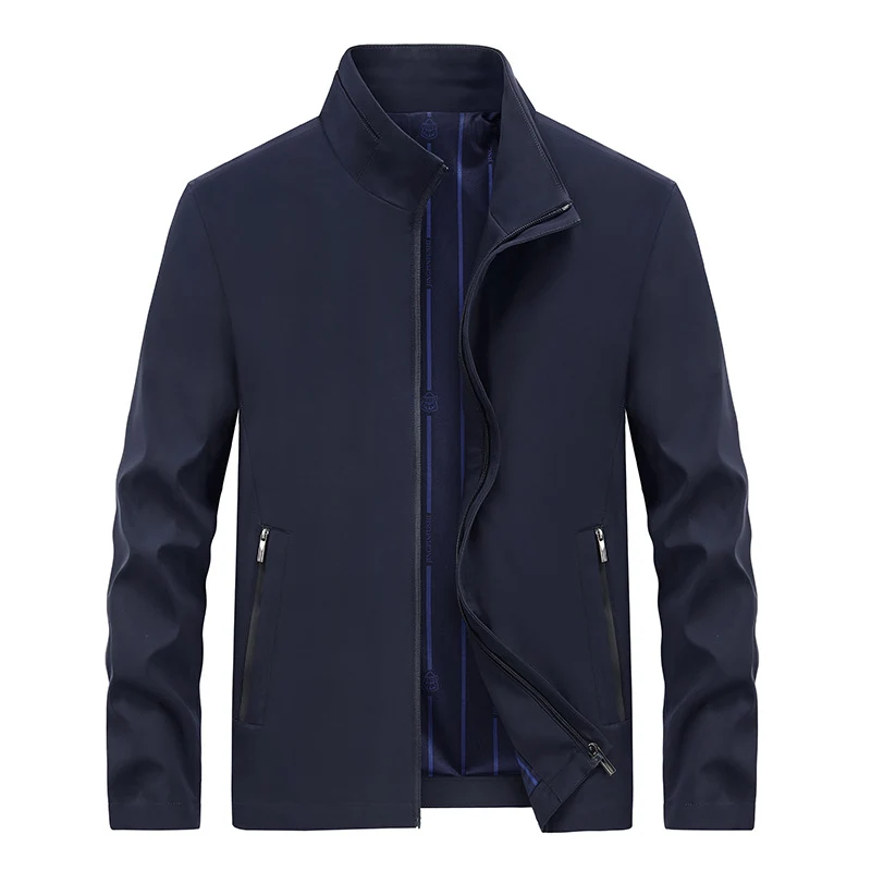 Herren Urbaner Softshell-Übergangsblouson mit Stehkragen, verdecktem Reißverschluss & feinem Innenfutter Drune