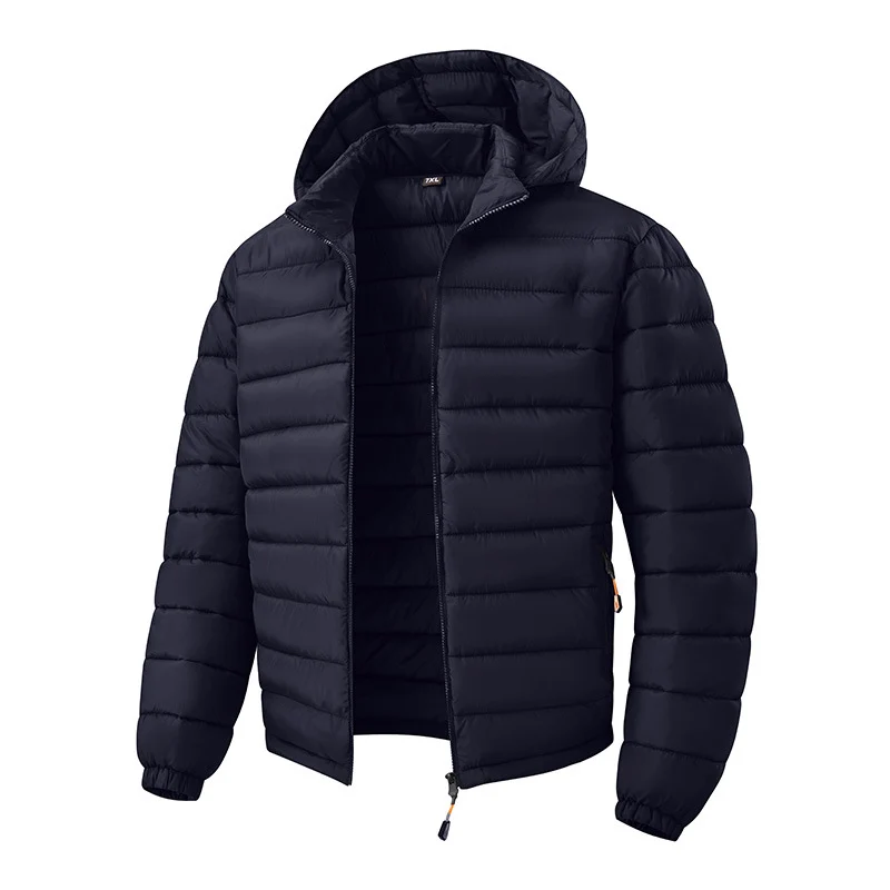 Herren Ultraleichte Steppjacke mit Kapuze und Thermoisolierung Drune