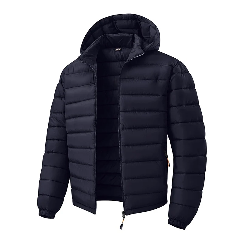Herren Ultraleichte Steppjacke mit Kapuze und Thermoisolierung Drune