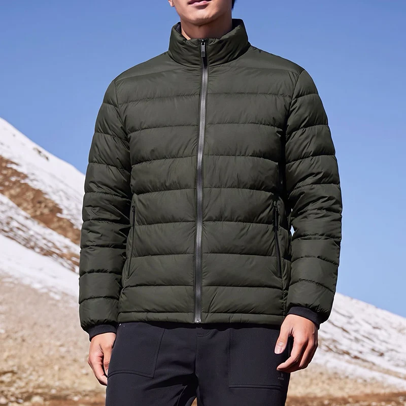 Herren Ultraleichte Kompakt‑Steppjacke mit Thermofüllung, Stehkragen & wasserabweisender Hülle Drune