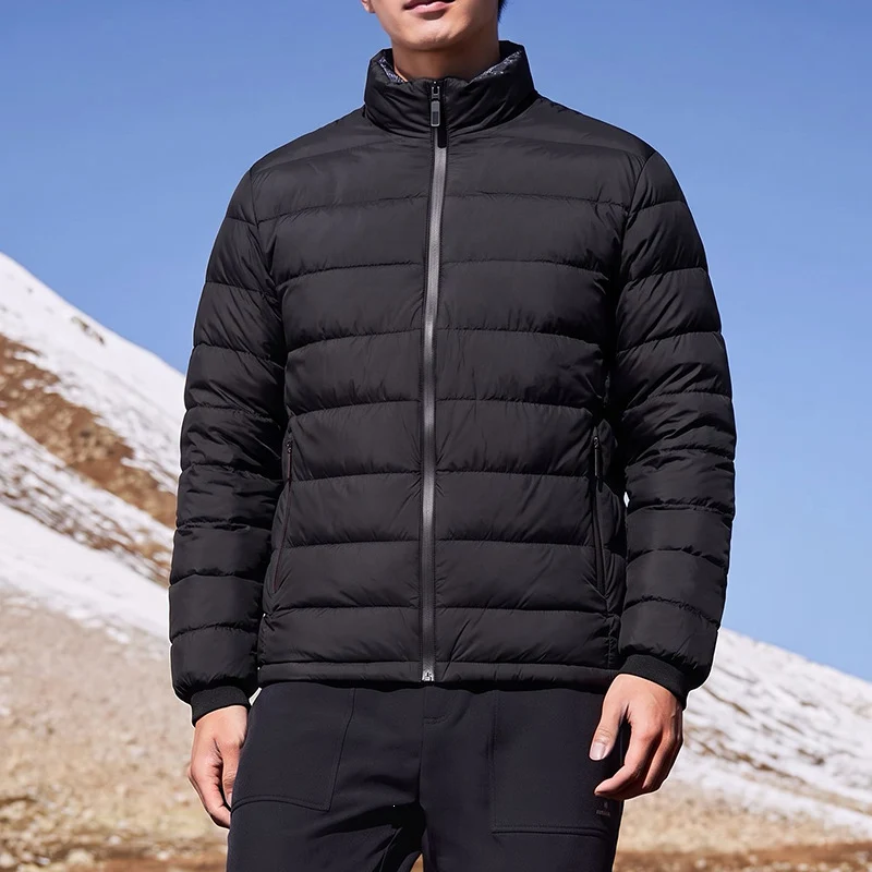 Herren Ultraleichte Kompakt‑Steppjacke mit Thermofüllung, Stehkragen & wasserabweisender Hülle Drune