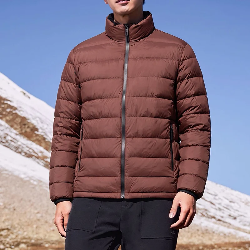 Herren Ultraleichte Kompakt‑Steppjacke mit Thermofüllung, Stehkragen & wasserabweisender Hülle Drune