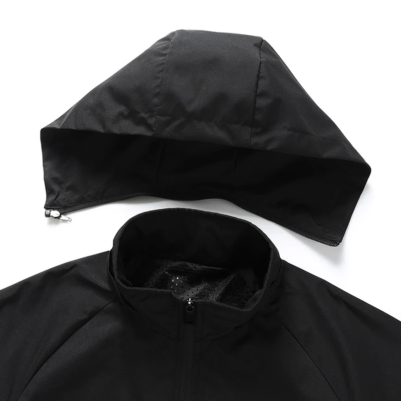 Herren Ultraleichte atmungsaktive Kapuzen‑Übergangsjacke mit Meshfutter und wasserabweisender Microripstop‑Hülle Drune