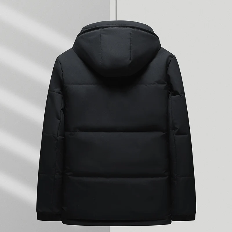 Herren Thermo‑Steppjacke mit weichem Teddyfutter, integrierter Kapuze & verdecktem Zwei‑Wege‑Reißverschluss Drune